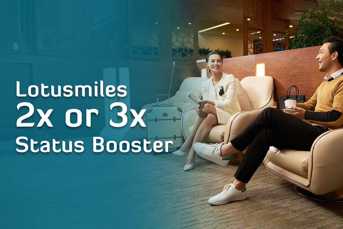 Nhân dặm xét hạng nâng hạng hội viên Lotusmiles Status Booster